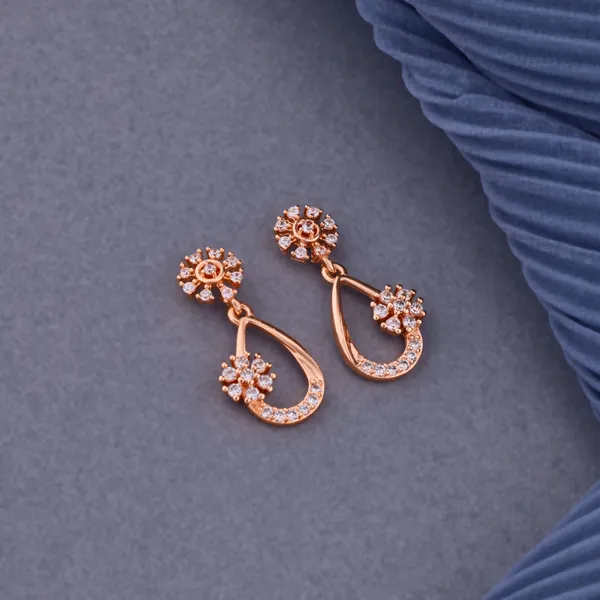 Rose_Gold_Crystal_Pave_Design_Earrings_And_Gold_Crystal_Leaf_Chain_Tassel_Drop_Earrings_For_Women_And_Girls_Combo_Pack_Of_2